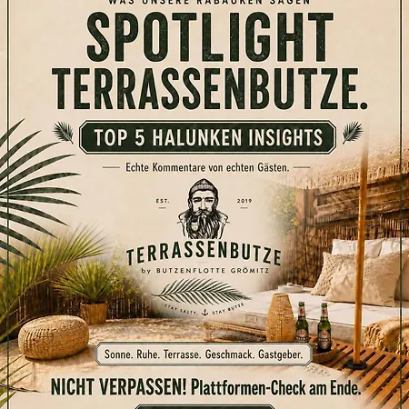 Apartment Terrassenbutze By Butzenflotte - Xxl Sonnenterrasse Groemitz